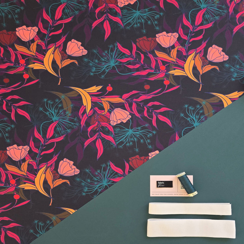 Athletic Print Kit | Midnight Summer + Cactus - Fabric + Flow Textile Co.