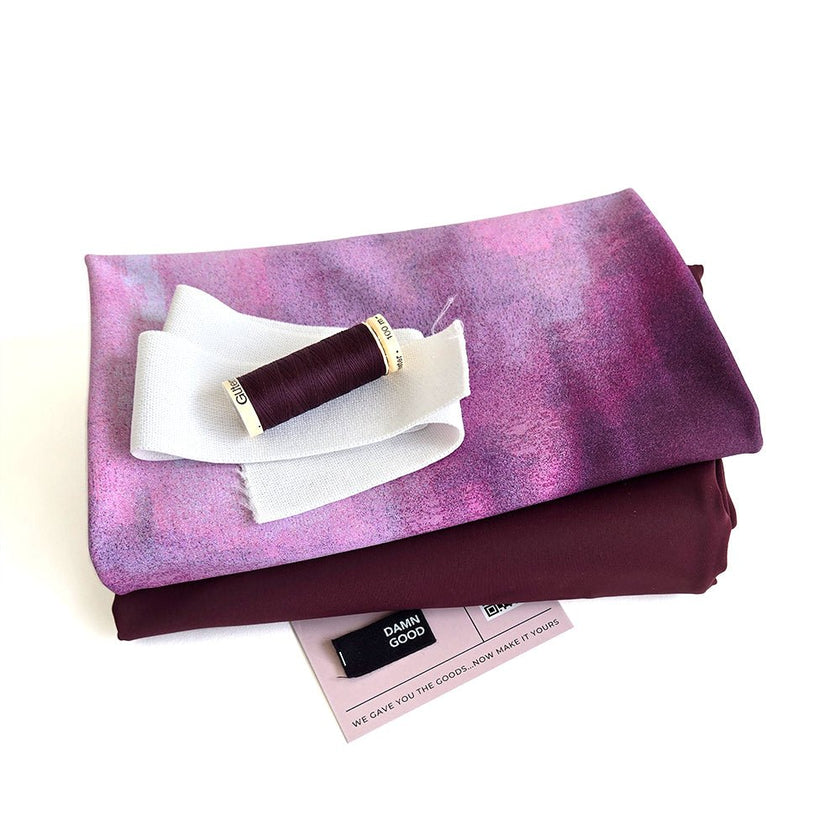 Athletic Print Kit | Mulberry Spritz + Bordeaux - Fabric + Flow Textile Co.