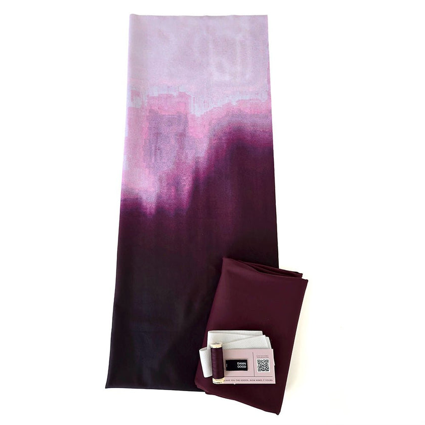 Athletic Print Kit | Mulberry Spritz + Bordeaux - Fabric + Flow Textile Co.