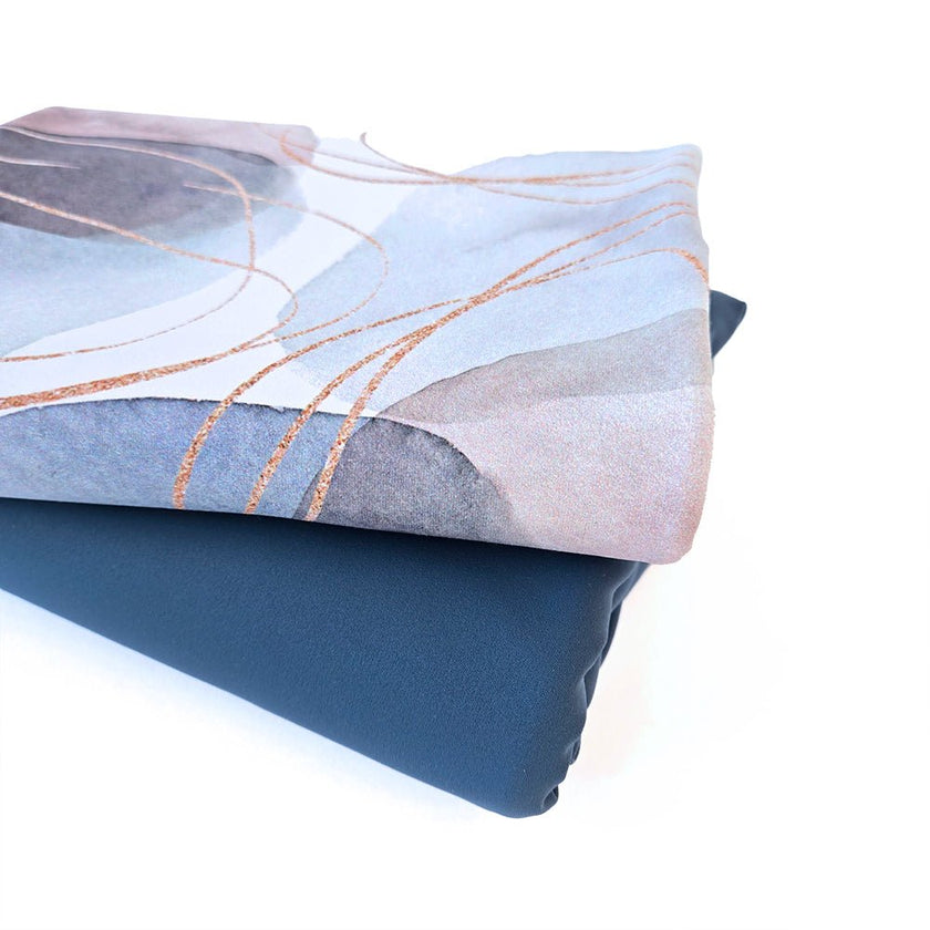 Athletic Print Kit | River Rocks + Shadow Blue - Fabric + Flow Textile Co.