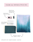 Athletic Print Kit | River Rocks + Shadow Blue - Fabric + Flow Textile Co.