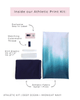 Athletic Print Kit | Storm Blue Linen Look + Storm Blue - Fabric + Flow Textile Co.