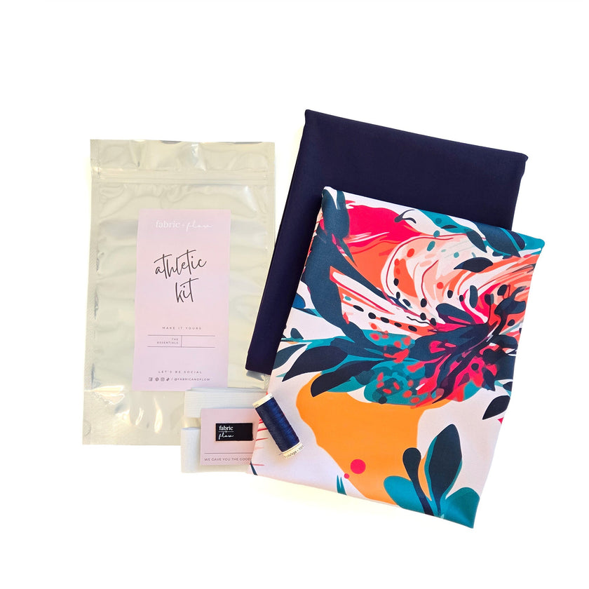 Athletic Print Kit | Tropical Hurricane + Midnight - Fabric + Flow Textile Co.