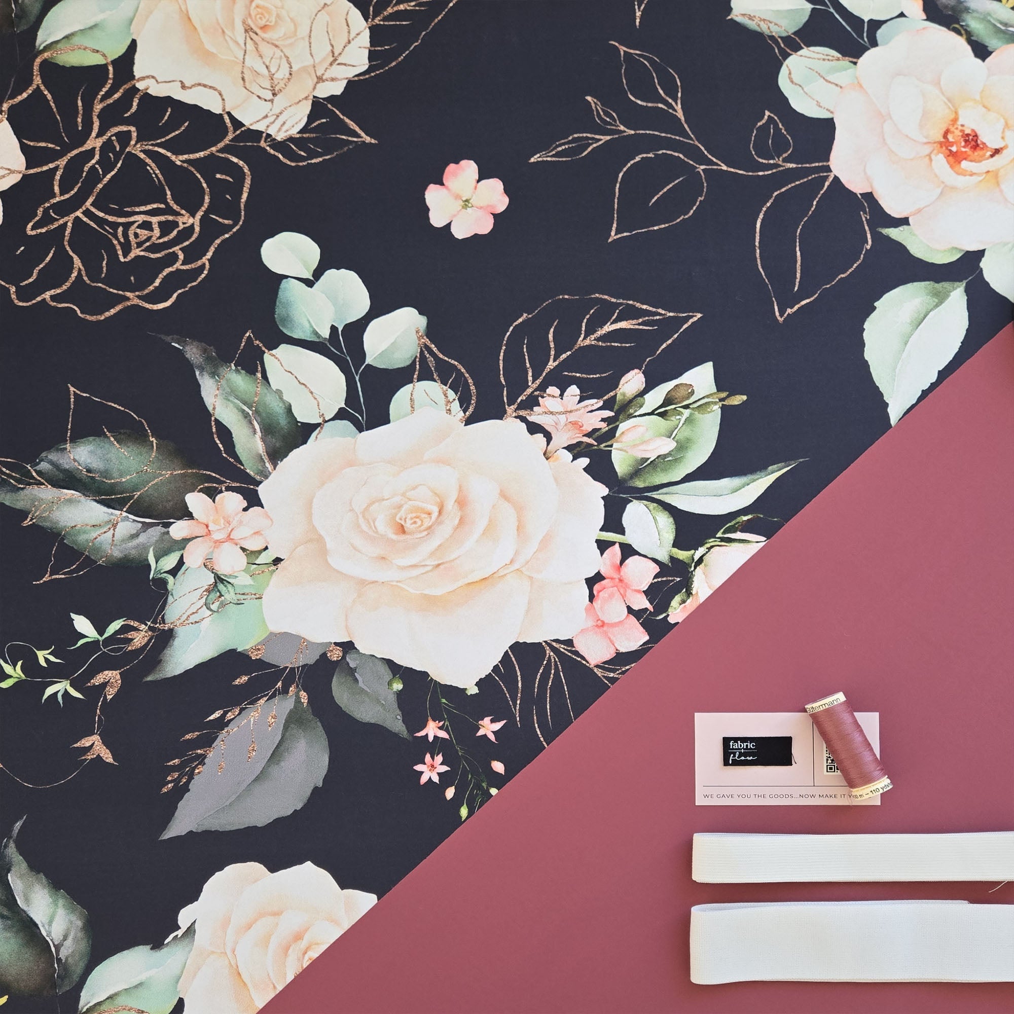 Athletic Print Kit | Winter Botanical + Guava - Fabric + Flow Textile Co.