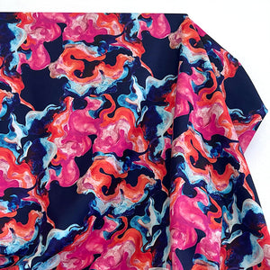 Athletic Print | Water Swirls Navy - Fabric + Flow Textile Co.