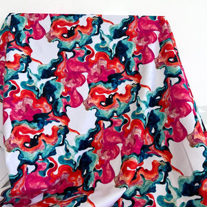 Athletic Print | Watercolour Swirls - Fabric + Flow Textile Co.