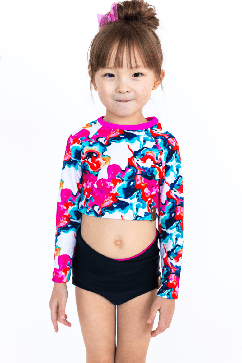 Athletic Print | Watercolour Swirls - Fabric + Flow Textile Co.