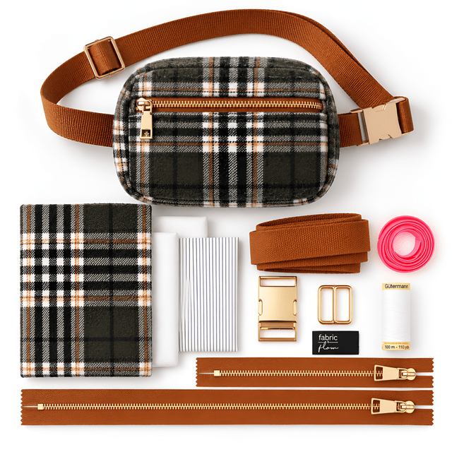 Belt Bag Kit | Forest Plaid