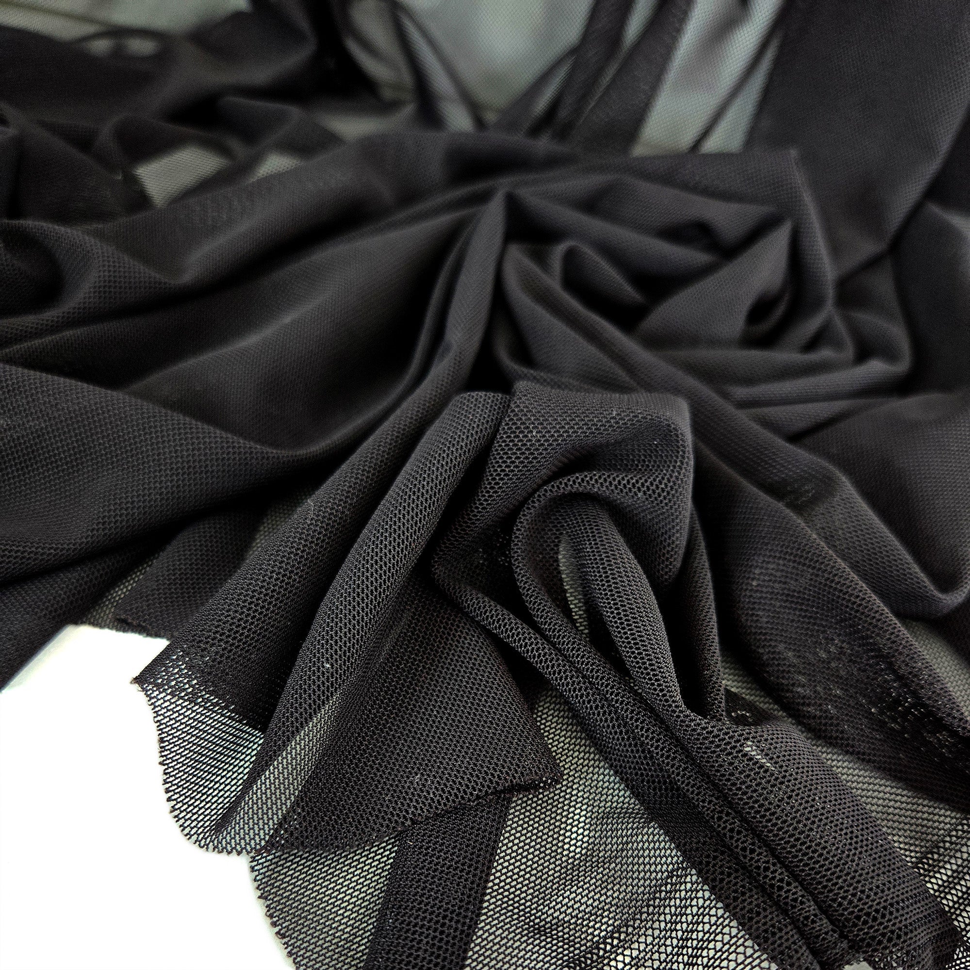 Boardshort Mesh Lining | Black - Fabric + Flow Textile Co.