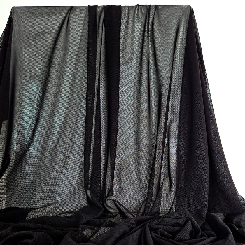 Boardshort Mesh Lining | Black - Fabric + Flow Textile Co.