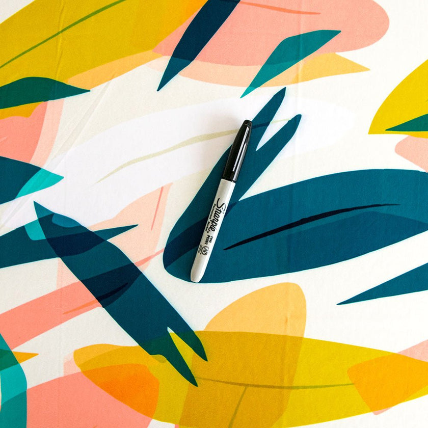 Boardshort Swim Print | Great Barrier Leaf - Fabric + Flow Textile Co.