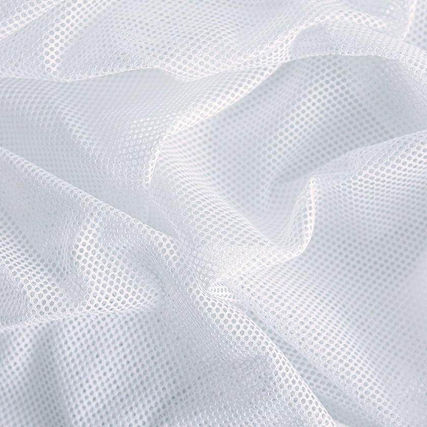 Bold Mesh | White - Fabric + Flow Textile Co.