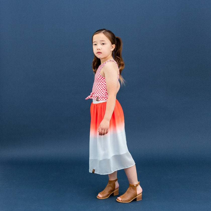 Chiffon | Red Rush - Fabric + Flow Textile Co.