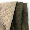Coating | Army Green Quilted Corduroy - Fabric + Flow Textile Co.