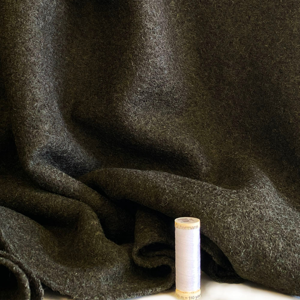 Coating | Forest Green Wool - Fabric + Flow Textile Co.