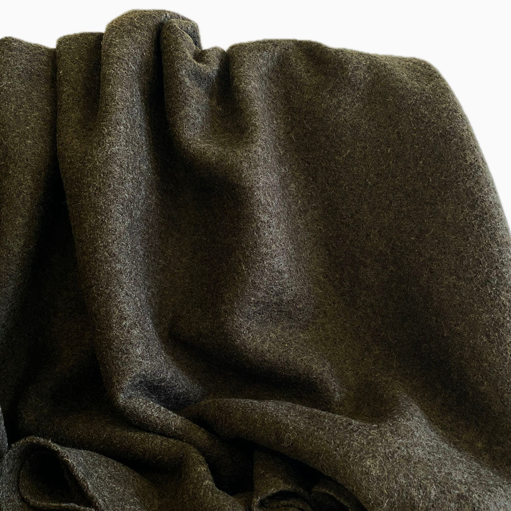 Coating | Forest Green Wool - Fabric + Flow Textile Co.