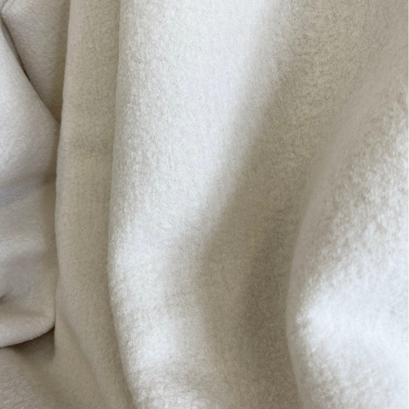 Coating | Heathered Pearl Wool - Fabric + Flow Textile Co.