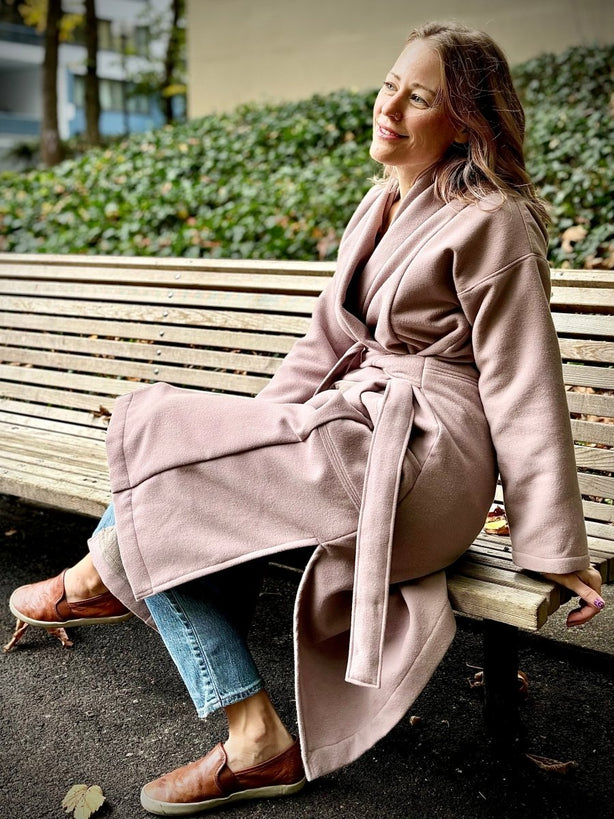 Coating | Rose Blush Wool Touch - Fabric + Flow Textile Co.