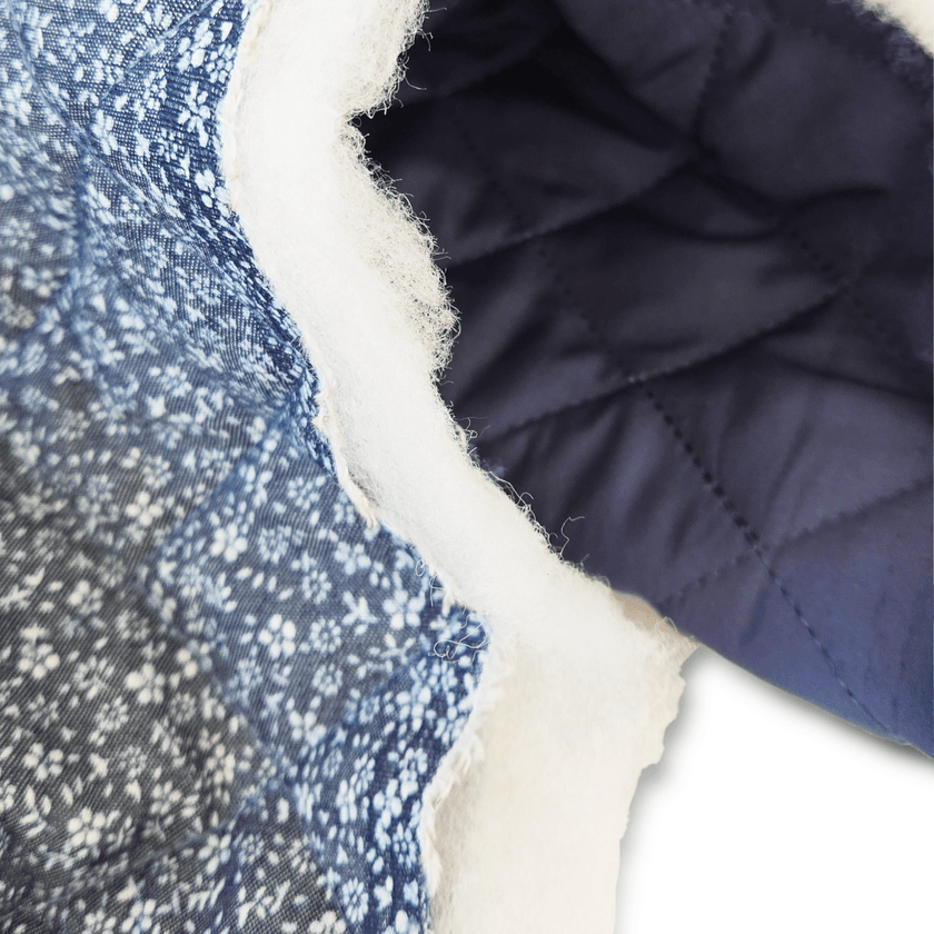 Coating | Vintage Bluebell Quilted - Fabric + Flow Textile Co.