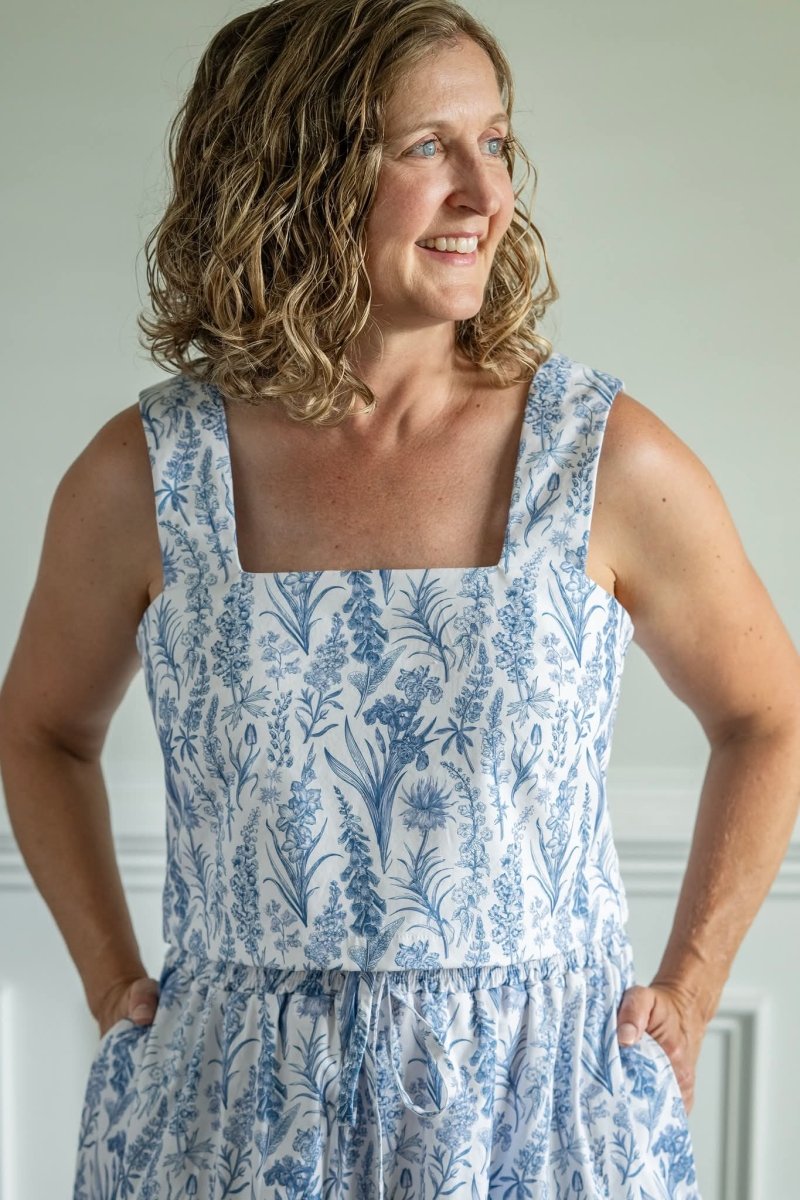 Cotton Poplin Print | French Botanicals - Fabric + Flow Textile Co.