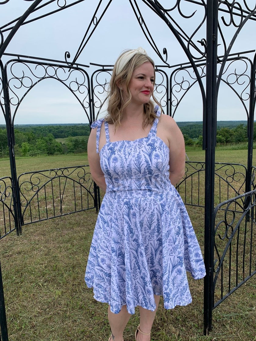 Cotton Poplin Print | French Botanicals - Fabric + Flow Textile Co.