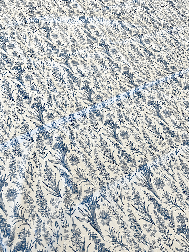 Cotton Poplin Print | French Botanicals - Fabric + Flow Textile Co.