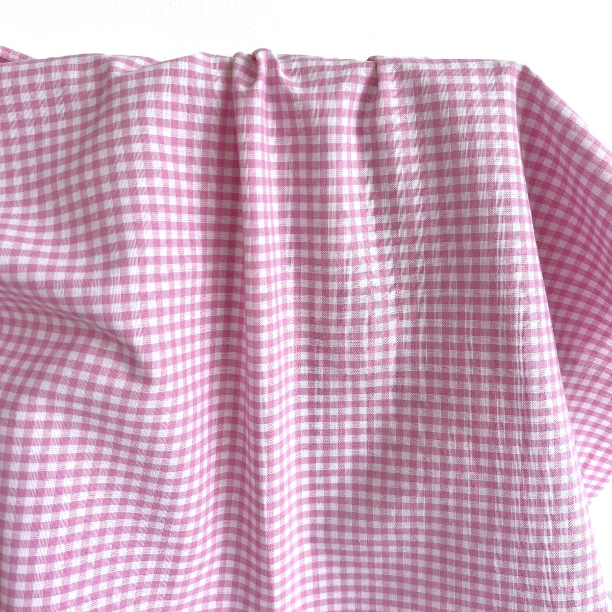Cotton Print | Pink Gingham - Fabric + Flow Textile Co.