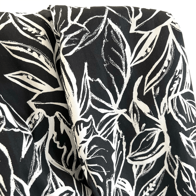 Cotton Stretch Print | Night Garden - Fabric + Flow Textile Co.