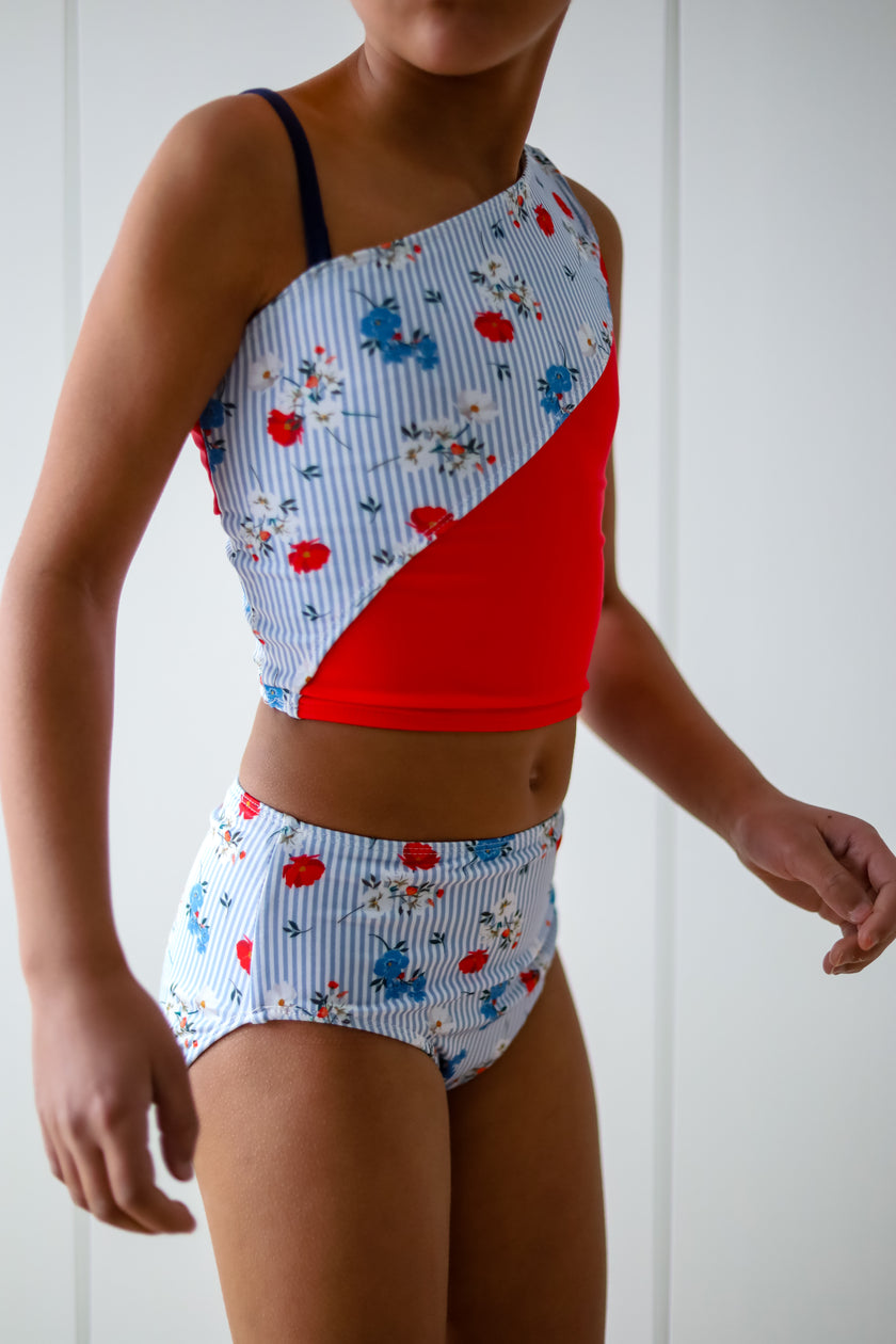 Swim Basic Solid | Red Lipstick