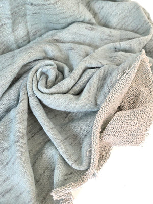 Deadstock French Terry | Mint Melange - Fabric + Flow Textile Co.
