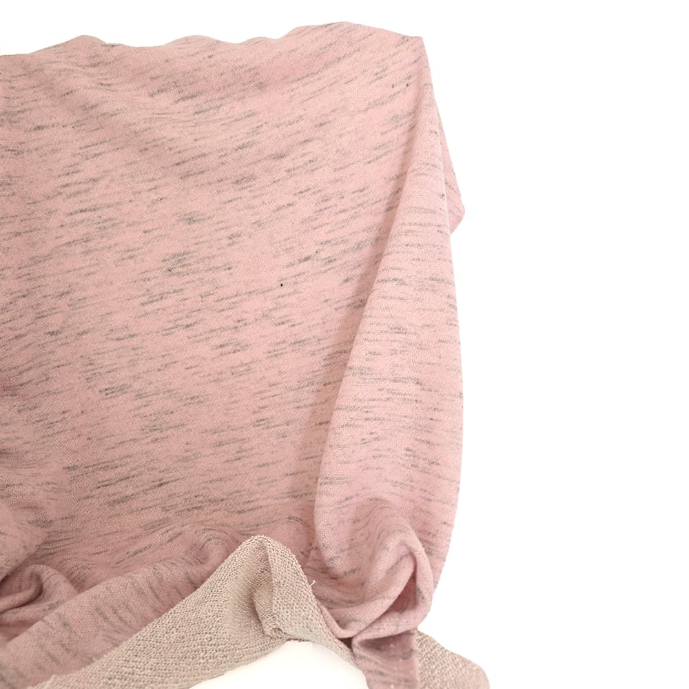 Deadstock French Terry | Pink Melange - Fabric + Flow Textile Co.
