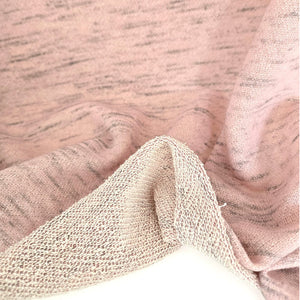 Deadstock French Terry | Pink Melange - Fabric + Flow Textile Co.
