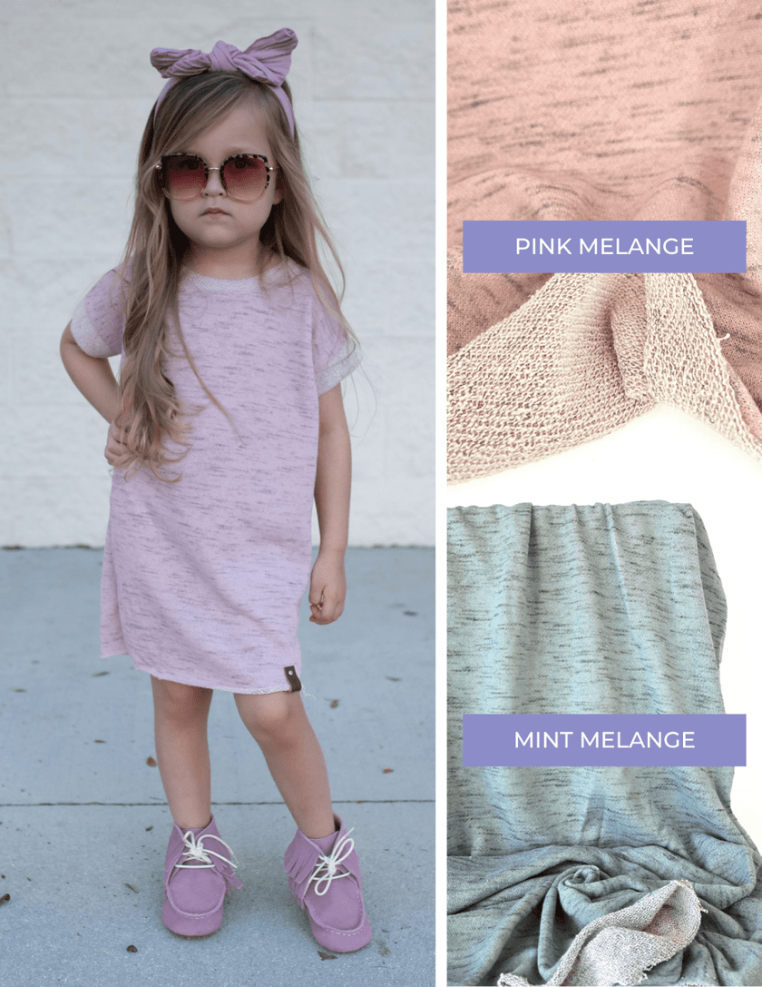 Deadstock French Terry | Pink Melange - Fabric + Flow Textile Co.