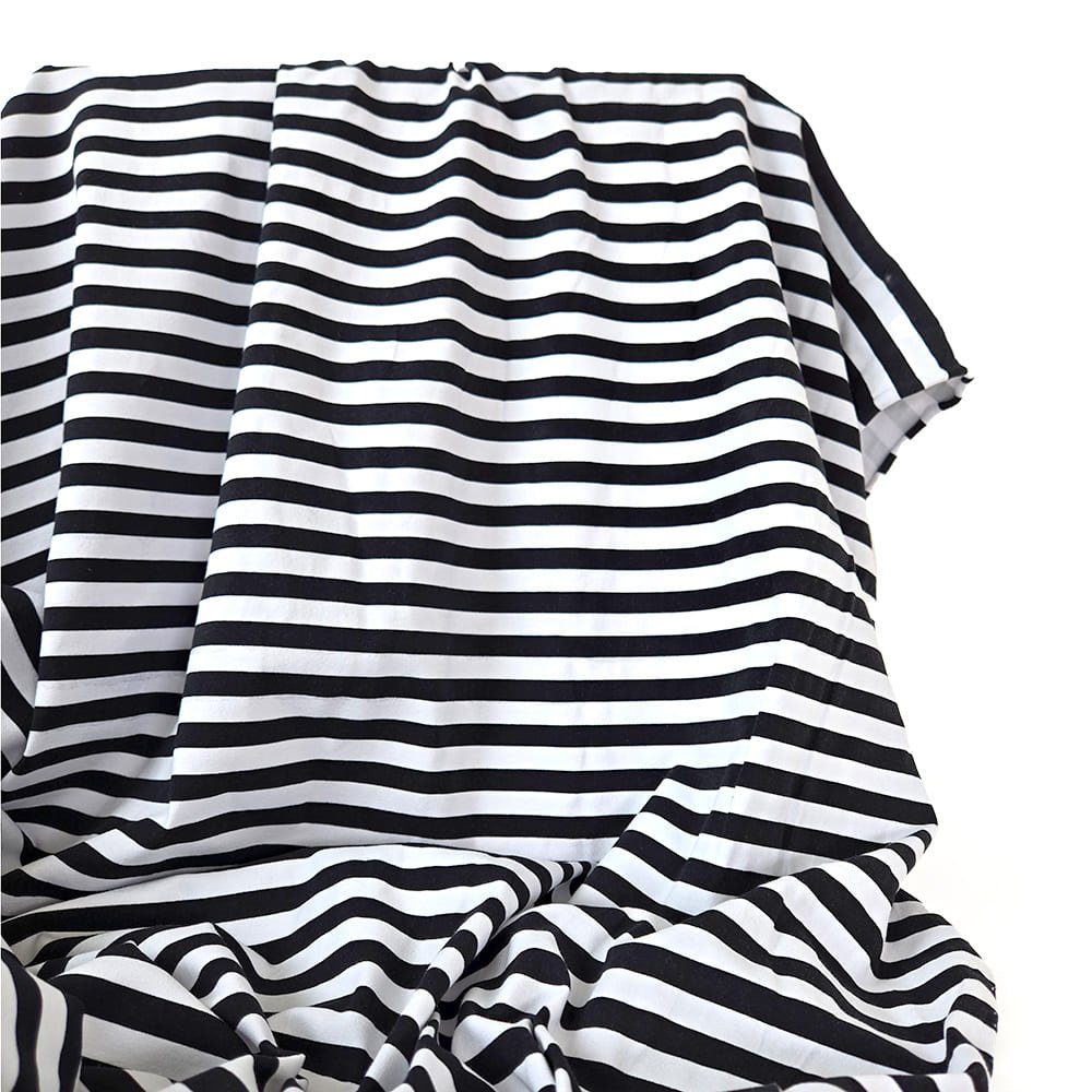 Deadstock | Jersey Knit Print - Stripes - Fabric + Flow Textile Co.