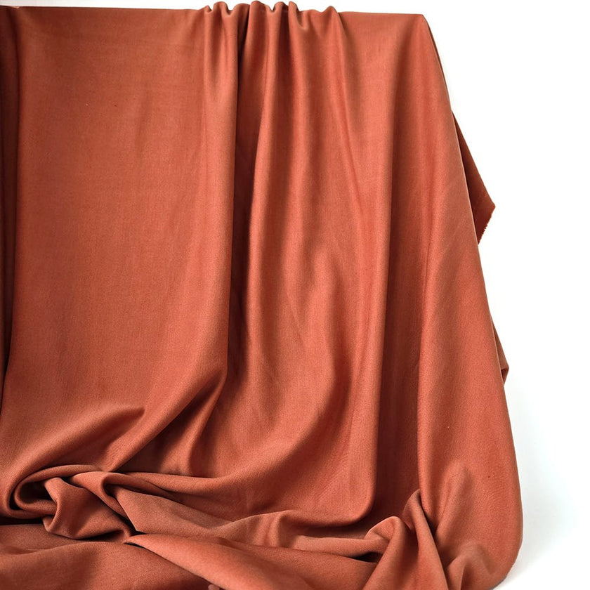 Deadstock | Jersey Modal Blend - Brick - Fabric + Flow Textile Co.