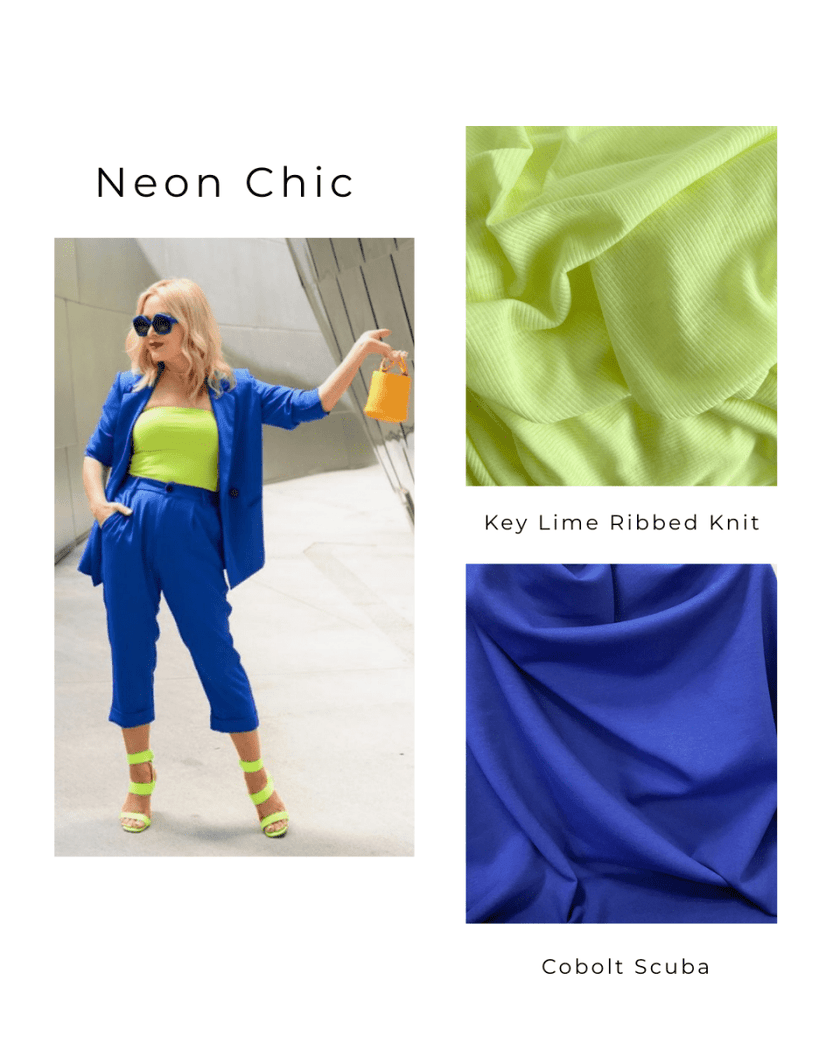 Deadstock | Ribbed Knit - Chartreuse - Fabric + Flow Textile Co.