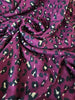 Deadstock | Sweater Knit - Purple Leopard - Fabric + Flow Textile Co.