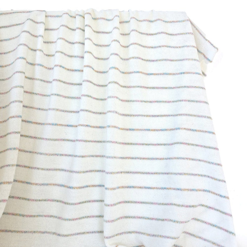 Deadstock | Sweater Knit - Rainbow Stripe - Fabric + Flow Textile Co.