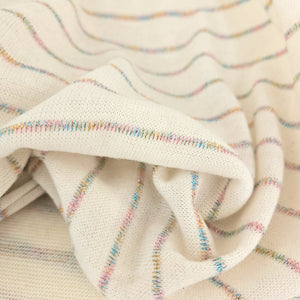 Deadstock | Sweater Knit - Rainbow Stripe - Fabric + Flow Textile Co.