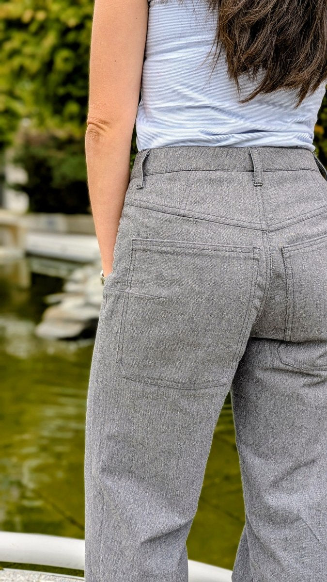 Denim | 11oz Recycled - Washed Black - Fabric + Flow Textile Co.