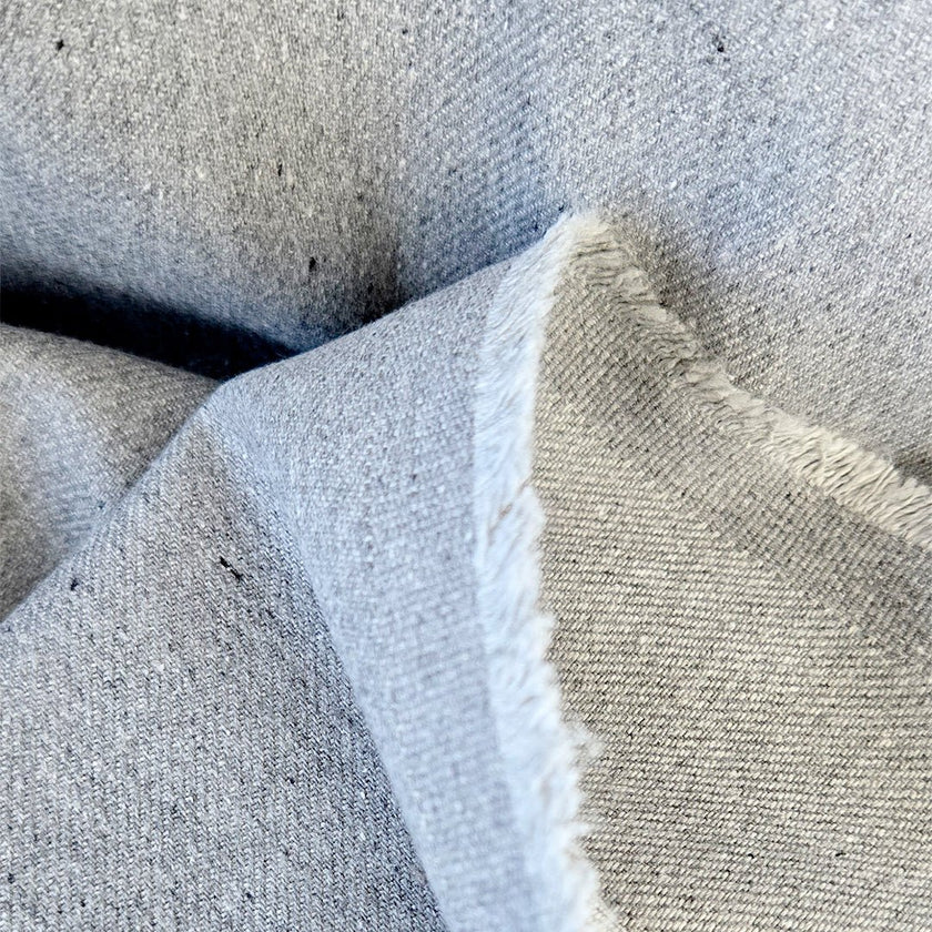 Denim | 11oz Recycled - Washed Grey - Fabric + Flow Textile Co.