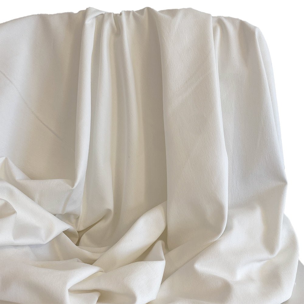 Denim | 8oz Cloud White - Fabric + Flow Textile Co.