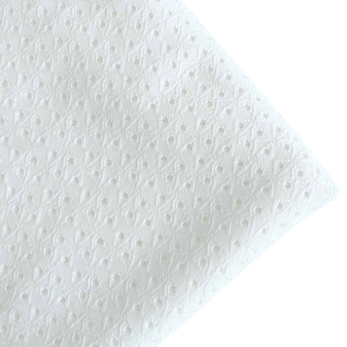Eyelet Knit | White - Fabric + Flow Textile Co.