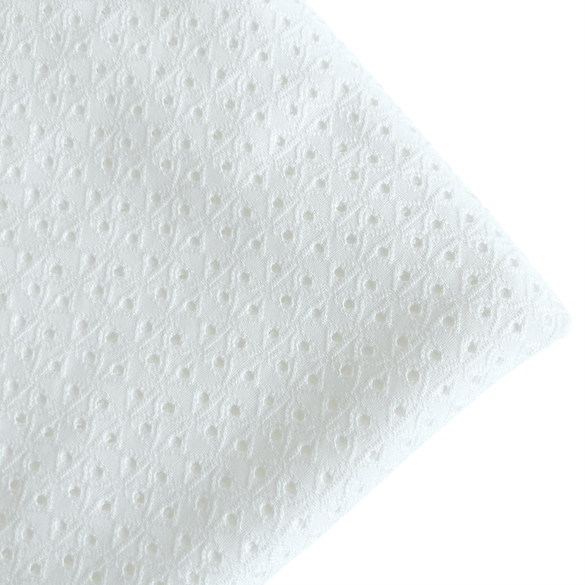 Eyelet Knit | White - Fabric + Flow Textile Co.