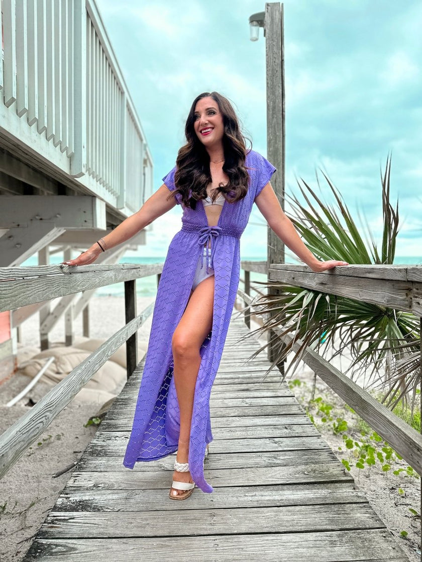 Eyelet Knit | Wisteria - Fabric + Flow Textile Co.