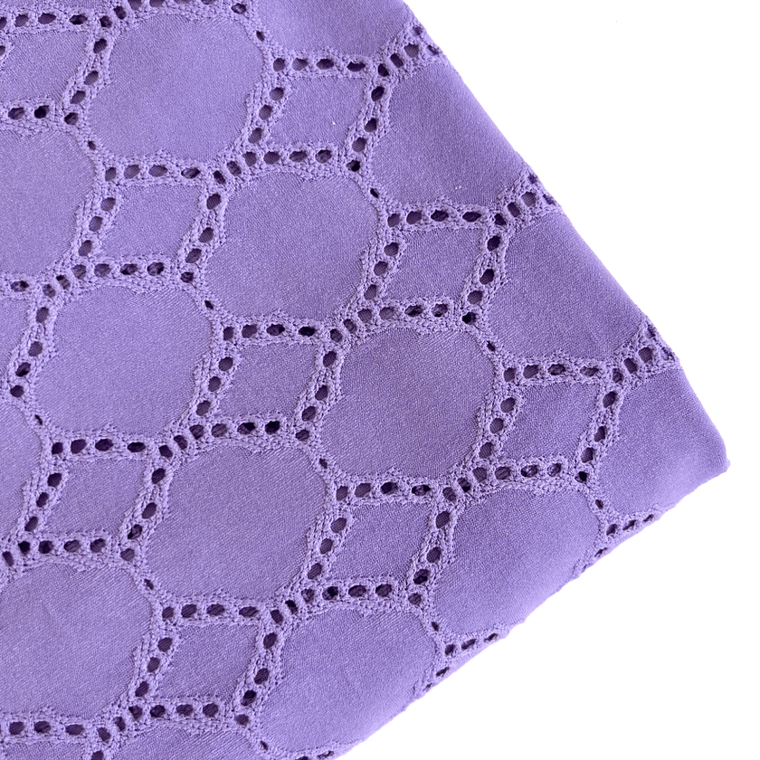 Eyelet Knit | Wisteria - Fabric + Flow Textile Co.