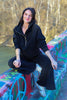 Fleece Knit | Cotton - Black - Fabric + Flow Textile Co.