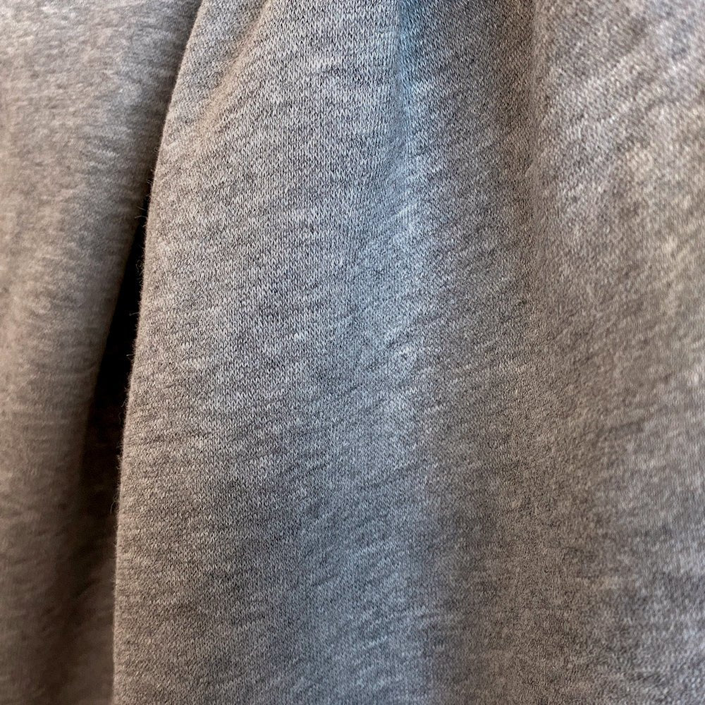 Fleece Knit | Cotton - Light Melange Grey - Fabric + Flow Textile Co.