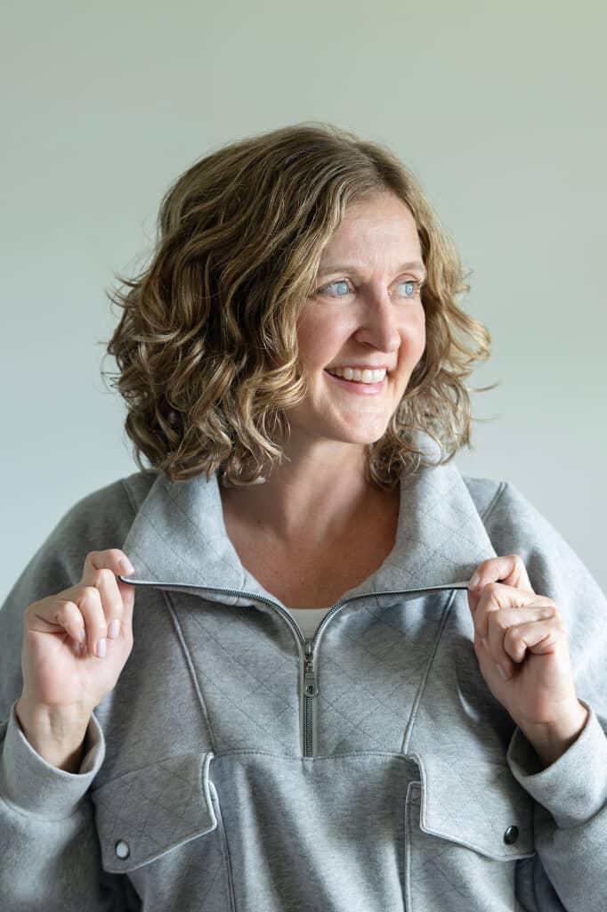 Fleece Knit | Cotton - Light Melange Grey - Fabric + Flow Textile Co.