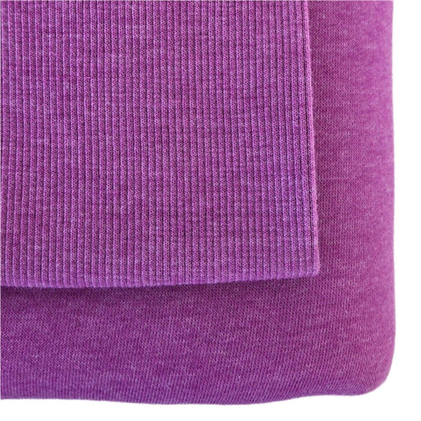 Fleece Knit | Cotton - Mulberry Blush - Fabric + Flow Textile Co.